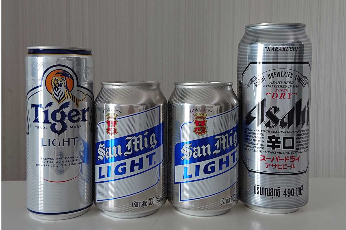 タイで日本のビールとサンミゲル